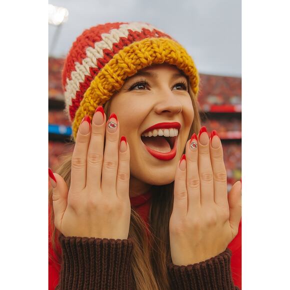 Kansas City Chiefs- Press On Nails-Glamnetic-New In Box - Picture 3 of 7